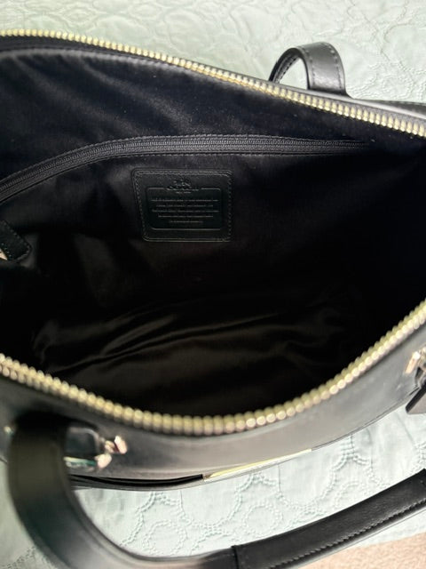 Coach Black Leather Tote Bag – New, Never Used